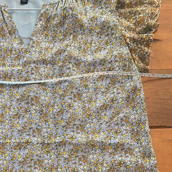 Ann Taylor Flutter Sleeve Floral Dress Sz 4 - NWOT - Picture 8 of 11